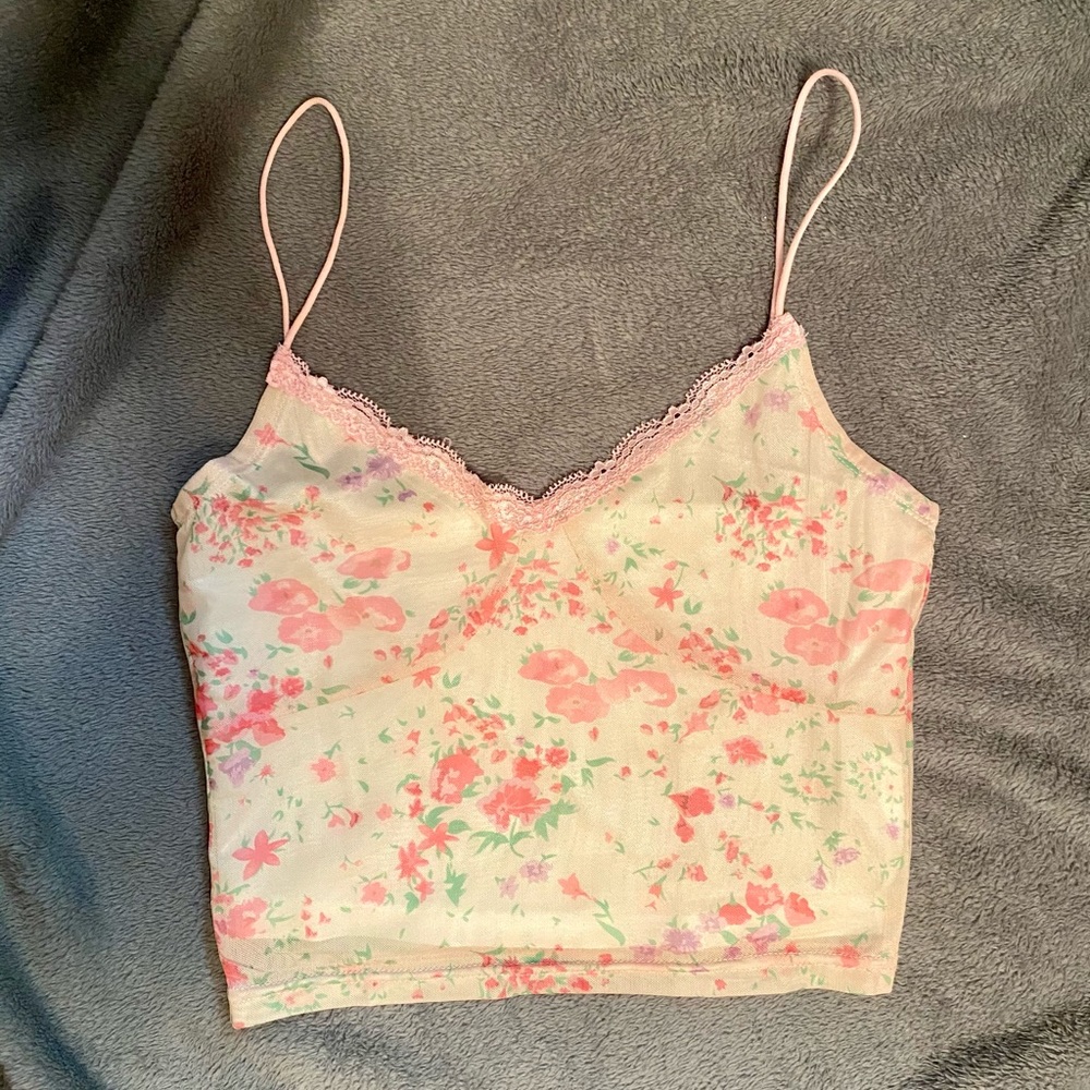 Y2K Floral Crop Top